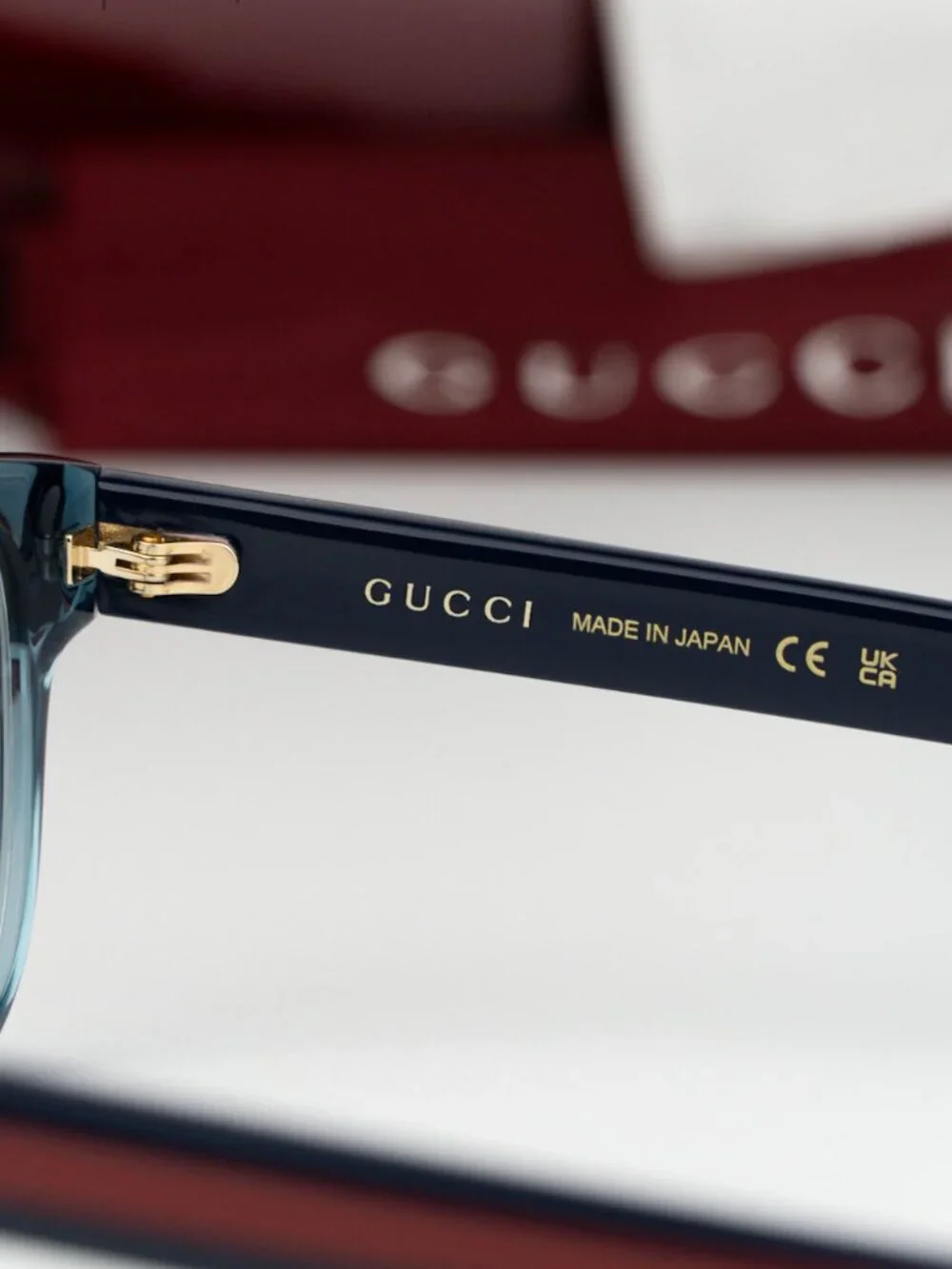Gucci Men Eyeglasses Transparent Blue Demo Square GG0927O 006 NEW AUTHENTIC